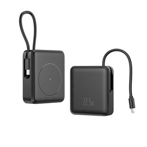 סוללת גיבוי ניידת <span class=keywords><strong>10000mAh</strong></span> עם טעינה אלחוטית מגנטית מהירה במיוחד 22.5W, כניסת USB C, טרנד 2026 - Product Image 1