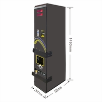 Machine d'échange de pièces de monnaie en acier inoxydable sur mesure à grande vitesse avec fonction de paiement par code QR, garantie 1 an pour les centres de jeux