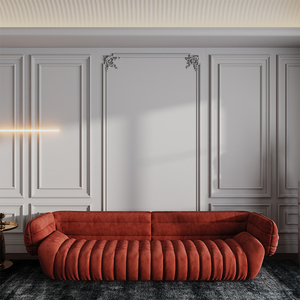 Sofás Táctiles de Diseño Rojo de Última Generación, Sofás Italianos de Lujo Modernos para Sala de Estar, Sofá de 7 Plazas - Product Image 2