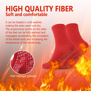 Houkea 1 paire de points d'acupuncture chaussettes de massage <span class=keywords><strong>auto</strong></span>-chauffantes ski course à pied <span class=keywords><strong>neige</strong></span> pelleter snowboard chaussettes chaudes pour l'hiver - Product Image 5