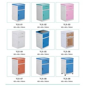 Waterproof Anti-rust Medical <b>Bedside</b> Cabinet Hospital Furniture Mobile <b>Bedside</b> Table with Drawer and <b>Storage</b> Cabinet - Product Image 6