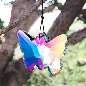 Figura de Mariposa Voladora de Cristal, Adorno de Cristal, Atrapasueños de Cristal con Efecto Arcoíris, para Colección o Regalo - Product Image 5