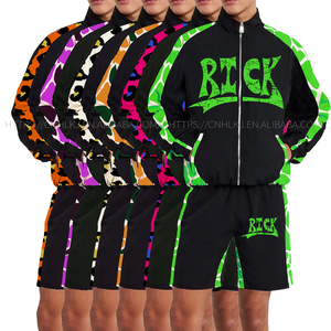<strong>Men's</strong> Windbreaker Shorts Set Polyester Custom Streetwear Tracksuit Windbreaker <strong>Jacket</strong> and Short Set for <strong>Men</strong> <strong>Summer</strong> Outfit - Product Image 2