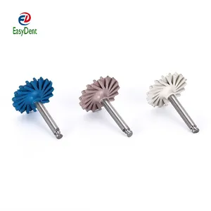 Dental de resina compuesta disco de pulido de diamante sistema RA disco 14mm rueda espiral Flex cepillo fresas herramientas dentales