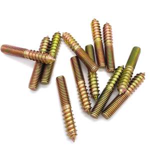 Boulon de suspension bois à métal chevilles Double extrémité fixation de meubles vis autotaraudeuses goujon de filetage en bois vis à Double extrémité - Product Image 2