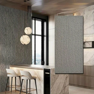 Ness. Composant mural décoratif en ardoise imitation pierre à effet d'eau, étanche et robuste, pour l'amélioration de l'habitat - Product Image 1