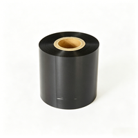 Pita Transfer Termal Premium 110mm X 300m Warna Hitam TTR untuk Printer Barcode Zebra TSC, Label Tahan Gores Densitas Tinggi