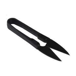 Black 4" U-shaped Thread Wire <b>Cutter</b> Mini Industrial Grade Stainless Steel Tailor Scissor Smooth <b>Edge</b> Bonsai Pruner for Sewing - Product Image 2