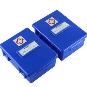 Caja de Desinfección para Termómetros, 15.5cm de Diámetro Interior, Material Plástico PP Azul con Tapa, para Empaquetado Farmacéutico - Product Image 5