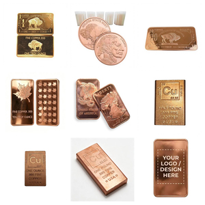 Lingote de Cobre Sólido 3D Personalizado al por Mayor, Búfalo Americano, 1 oz, 999, 99% Puro, Alto Relieve, USA, Lingote de Cobre Fino .999 - Product Image 3