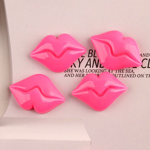 Yiwu Wintop Offre Spéciale Sexy Rose baiser forme résine Flatback Cabochons pour étui de téléphone portable bricolage décoration - Product Image 2