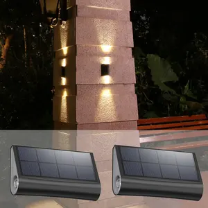 Impermeabile all'aperto impermeabile impermeabile sentiero scala parete potere bianco caldo giardino decorazione Led scala solare luce per la casa