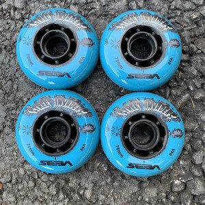 Ruedas de Patines en Línea Planas de Material PU de 72MM 76MM 80MM con Diseño Floral para Migo HV Invader - Product Image 4