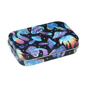 小さな長方形の金属製タバコケース、リップバーム容器、カスタムスライド式ブリキ缶（蓋付き） - Product Image 3