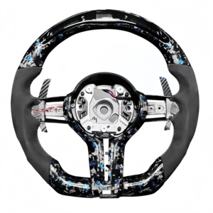 Volante Deportivo de Fibra de Carbono LED Personalizado de 3 Radios para Modelos <span class=keywords><strong>320</strong></span>/525 (F10/F30/F34) y Serie <span class=keywords><strong>M</strong></span> (M3/M4/M5) - Product Image 1