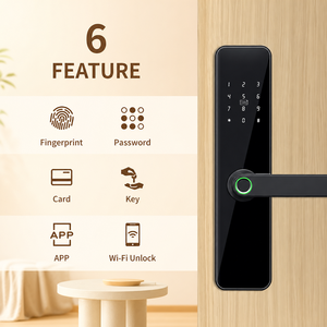 Bloqueo inteligente de aleación de aluminio Tuya F7 Pro-Desbloqueo de huella dactilar/Contraseña Wi-Fi conectado Almacenamiento en la nube - Product Image 2