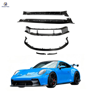 Para Porsche 911 <span class=keywords><strong>992</strong></span> <span class=keywords><strong>GT3</strong></span> 2021-2024: Kit de carrocería de fibra de carbono seca estilo retrofit para mejora, que incluye parachoques delanteros, parrilla, labio, faldones laterales y escape. - Product Image 1