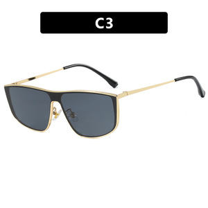 Lunettes de soleil tendance en métal pour femme, protection UV400, monture intégrale, protection solaire adulte 2025 - Product Image 4