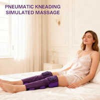 Masseur de jambes sans fil BISD BISD-X301 avec batterie 2000 mAh – Appareil de massage électrique sans fil à compression d'air pour mollets, idéal pour la maison (parfait comme cadeau)