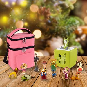 Étui de rangement ODM/OEM pour lecteur audio <span class=keywords><strong>Toniebox</strong></span> et figurines, 2 compartiments, pochette de transport durable pour jouets - Product Image 3