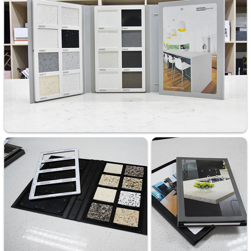 Hot Sale Plastic Marble Granite Cardboard Samples Book Factory Custom Mosaic Quartz Folder Stone Sample Tile Display Book