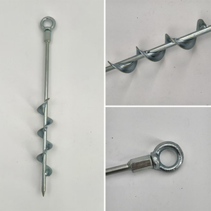 Anclajes de Suelo Helix, Estacas de Acero Galvanizado Resistentes, para Fijar Trampolines, Carpas, Cobertizos y Embarcaciones - Product Image 4