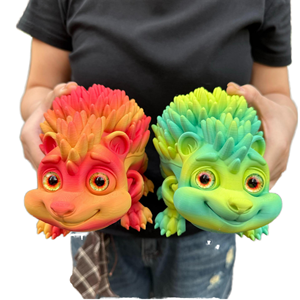 Vashine Jouets hérissons flexibles en cristal imprimés en 3D, souvenir du zoo, PLA, figurine créative pour enfants, emballage original, unisexe - Product Image 1