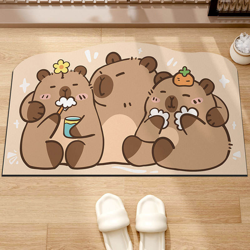 Capibara-ครอบครัวสามคน