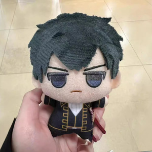 Llavero colgante de juguete de peluche de 10CM para bolsa Anime Gintama muñeca figura Kawaii Sakata Gintoki <span class=keywords><strong>Kagura</strong></span> Sougo Anime lindo muñeco de peluche - Product Image 2