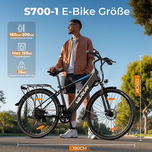 Bicicleta Eléctrica Urbana de 27.5 Pulgadas, 250w, 5 Niveles, 60km de Autonomía, para Ocio y Desplazamientos, Envío Directo desde Almacén en Europa/Reino Unido, Modelo S700-1 - Product Image 5