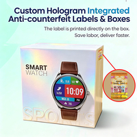 Boîte d'emballage personnalisée pour produits électroniques holographiques avec traçabilité par code QR et revêtement UV sélectif pour la vente en gros de produits technologiques grand public
