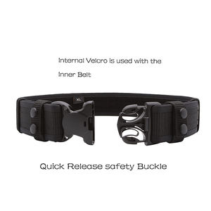 حزام تكتيكي احترافي من جينا، مقاسات <span class=keywords><strong>M</strong></span> و L و XL، عرض <span class=keywords><strong>2</strong></span> بوصة، متين لا يتشوه، حزام أمان تكتيكي من النايلون - Product Image 3