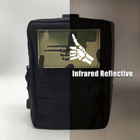 Écussons tactiques personnalisés à crochets et boucles, découpés au laser, réfléchissants IR, patch infrarouge lointain pour sac à dos, gilet, vêtements et activités de plein air