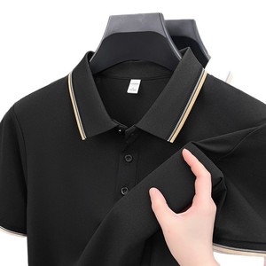 เสื้อโปโลสำหรับผู้ชายเสื้อยืดคอปกธุรกิจลำลองผ้าสแปนเด็กซ์แห้งพอดีตัวโพลีเอสเตอร์แบบกำหนดเอง - Product Image 4