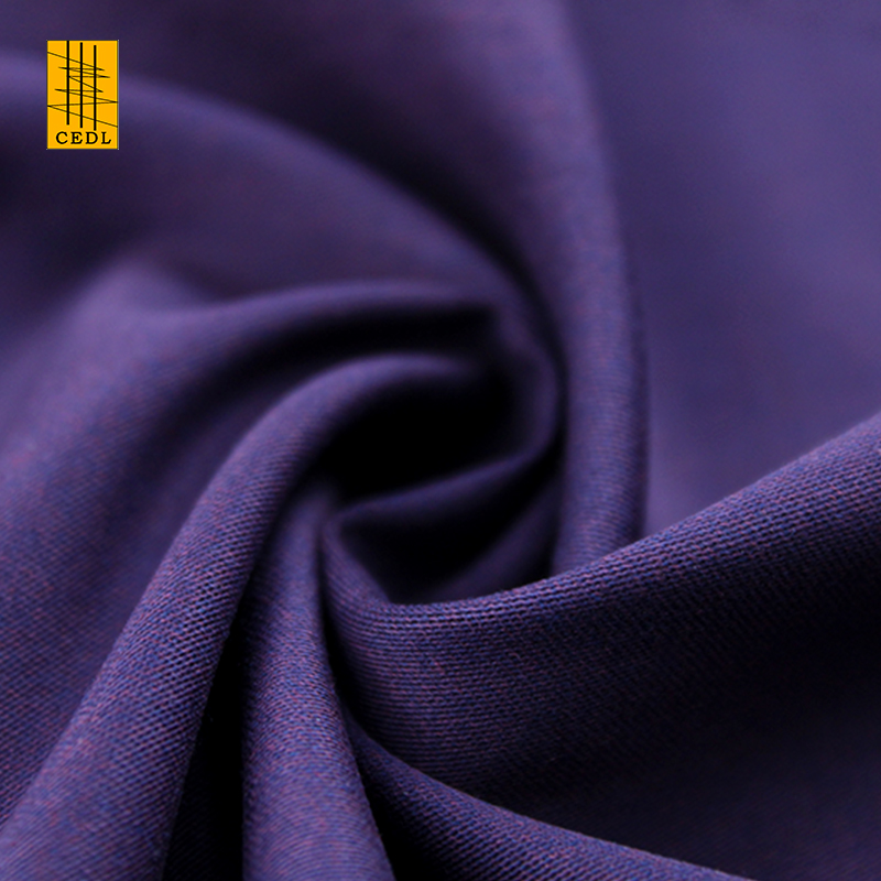 Customize Stretch Bamboo Fabric Organic Bamboo Polyester Spandex Blend Stretch Solid Fabric for Spring Summer Skirt Shirt