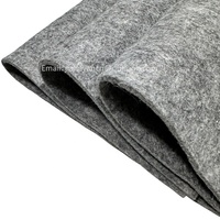 Rouleau de feutre industriel non-tissé aiguilleté en polyester gris 2mm 3mm 5mm, imperméable, pour tapis, vente en gros du fabricant