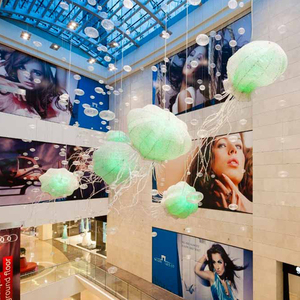 Lampadario Moderno Sospeso a Forma di Medusa Multicolore per Centri Commerciali e Hall di Hotel - Product Image 4