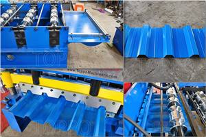 고정밀 성형 사다리꼴 금속판 롤 성형기 IBR 지붕판 기계 - Product Image 2