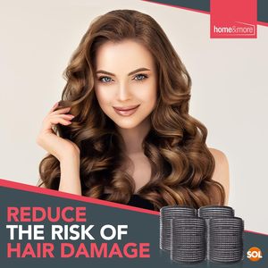 โรลม้วนผมแบบสแน็ป PVC สีดำ SOL 4PK เพิ่มวอลลุ่ม สร้างลอนผมเด้งดึ๋ง สำหรับผมยาว/ผมสั้น ลดความเสียหายจากความร้อน พกพาสะดวก - Product Image 4