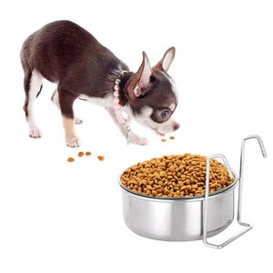 IKITCHEN - Juego de Comedero y Bebedero para Mascotas de Acero Inoxidable, Comedero Colgante para Jaula de <span class=keywords><strong>Perros</strong></span>, Bebedero para <span class=keywords><strong>Perros</strong></span> y Gatos - Product Image 3