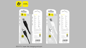<span class=keywords><strong>C</strong></span>âbles de charge rapide et de transfert de données <span class=keywords><strong>USB</strong></span> vers <span class=keywords><strong>Micro</strong></span> TYPE <span class=keywords><strong>C</strong></span> VDENMENV CHINA SASATHREE S01V S01T 6A pour téléphones - Product Image 2