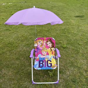 Silla de <span class=keywords><strong>Playa</strong></span> Plegable Portátil Moderna de Metal para Niños con Sombrilla, <span class=keywords><strong>Tumbona</strong></span> para Parque, Escuela y <span class=keywords><strong>Playa</strong></span> - Product Image 2