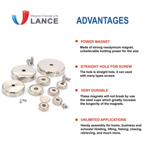 Neodymium Nồi Nam Châm Tùy Chỉnh Kích Thước 60Mm Vòng Cup Nam Châm - Product Image 5