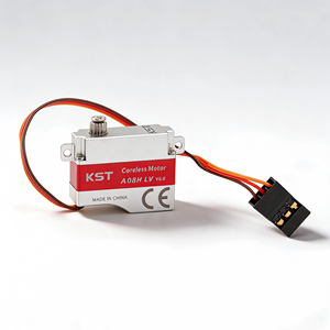 Servo <span class=keywords><strong>KST</strong></span> A08H LV 4.2v sin Núcleo, Engranaje de Acero Endurecido y Aleación de Aluminio, 2.0 Kg.cm 0.09s/60d, Reforzado para Modelos de Hormigón y Planeadores - Product Image 1