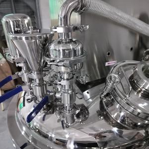 Machine cosmétique 300L pour la fabrication de crème crème confiture sauce tomate pâté Boby lotion homogénéisateur sous vide machine avec réservoir huile et <span class=keywords><strong>eau</strong></span> - Product Image 4