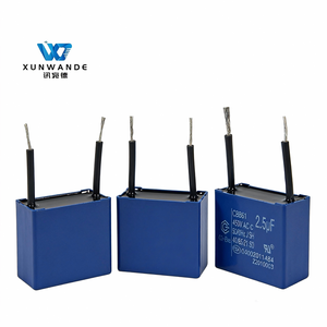 Condensador <span class=keywords><strong>de</strong></span> Tipo Plomo CBB61 del Fabricante Original, 2.5uF 450V 370v 250v, Condensador Universal para Ventilador - Product Image 1