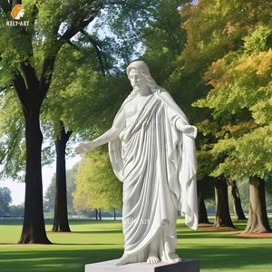 Trang trí tôn giáo Tay Chạm Khắc Đá Cẩm Thạch christus tượng để bán - Product Image 2