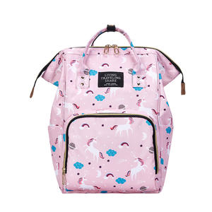 Grand sac à dos de voyage pour bébé, sac à dos à bandoulière pour maman, sac à langer durable, imprimé, élégant, sac à langer pour maman, dessin animé, <span class=keywords><strong>2020</strong></span> - Product Image 1