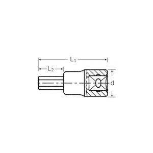 STAHLWILLE - 02261208 douilles tournevis extra longues XZN®-EAN 4018754003631 DOUILLES À MAIN 3/8" - Product Image 2