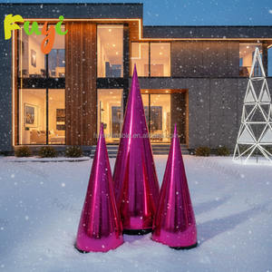 大型反射インフレータブルコーンイベントデコレーションプロモーションディスプレイ巨大アートインスタレーションブローアップミラーコニカル - Product Image 1